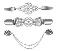 Broches para Cárdigan Vintage,3 PCS Broches y Pinzas para Ropa de Mujer Accesorios de Clip para Cárdigan Chaqueta y Vestidos Ajuste de Cintura y Decoración Alfileres para Ajustar la Ropa