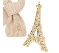 Broches para Mujer,Diseño Torre con Pedrería, Corsage de Fantasía - Alfiler de Solapa Elegante | para Jersey, Bufanda, Abrigo, Chaqueta, y Banquete