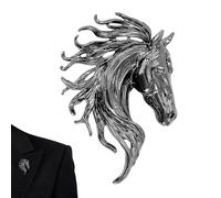Broches Para Mujeres - Diseño De Cabeza De Caballo Divertido,Broche Para Ropa - Para Hombres Mujeres Niños Jóvenes Adolescentes Esposa Hijo Hija Familia Y Amigos, Se référer au descriptif, Zinc