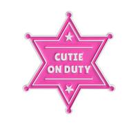 Broches Pink Sheriff Series - Accesorios únicos de diseño de estrella de seis puntas para diversión y estilo, talla única, Acrílico