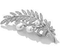 Broches Ropa Orejas de trigo de plata de alto grado Broche Pins Jewelry con caja de regalo Embalaje, Broches de planta Accesorios for trajes/abrigos Broches Para Mantillas