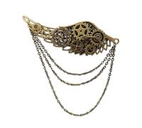 Broches steampunk para fiesta de cosplay, broche de engranaje antiguo, accesorios de disfraz steampunk, accesorios para el cabello