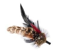 Broches Vintage,Diseño De Plumas Decorativas 2 En 1 | Pasador Gótico Para Cabello - Para Ocasiones Especiales Fiestas De Disfraces Bodas Y Eventos Nocturnos Elegante