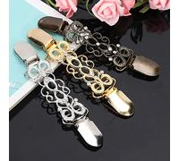 Broches y Alfileres para Mujeres, 3pcs Patrón de Flores Huecos Clip Clip Clips de Vestimenta de Zinc Material Elegante Diseño para Suéter, Blusa, Chal, con Apariencia de Moda