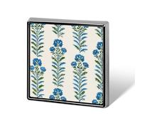 Broches y alfileres unisex con estampado de bloques tradicionales indios con motivos florales y cuadrados, ligeros, para ropa, chal, sombrero