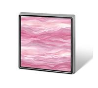 Broches y pines unisex con patrón de ágata abstracta que mezcla rosa, estilo Toile, cuadrado, ligero, insignia de solapa, joyería para ropa, chal, sombrero