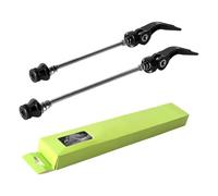 Brocheta de eje de liberación rápida - Buje delantero y trasero de bicicleta, liberación rápida, juego de eje hueco de aleación de aluminio delantero y trasero, kit de eje de bicicleta plegable de
