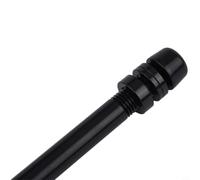 Brocheta de eje pasante para entrenador de bicicleta de 12 x 142-148 mm con 3 espaciadores, M12 x 1.5/M12 x 1.75 compatible con entrenadores de ciclismo de interior, aleación de aluminio negro (M12 x