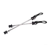 Brocheta de liberación rápida, pinchos QR para bicicleta, parte delantera y trasera, juego de abrazaderas de eje de rueda de liberación rápida, piezas componentes de ciclismo MTB (negro)