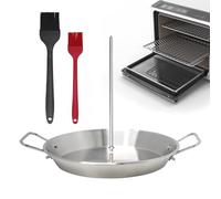 Brocheta Vertical De Acero Inoxidable,Brocheta Vertical BBQ Al Brocheta Al Pastor Para Parrilla - Soporte De Acero Inoxidable Para Brochetas De Horno | Soporte Vertical Para Kebab De Horno, Brochetas