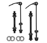 Brochetas de acero de liberación rápida para ejes delanteros y traseros de bicicleta, emparejados con rodamientos de cubo de 25 mm de 1/4 pulgadas para mantenimiento de bicicletas (delantero + trasero