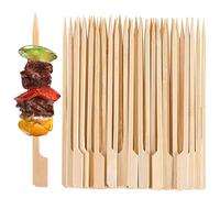 Brochetas De Bambú Naturales Ecológicas, Para Barbacoa, Palitos De Cóctel, Kebabs, Hamburguesas, Frutas, Malvaviscos, Cócteles, Bufés Para Fiestas(100pcs)