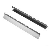 Brochetas de barbacoa de acero inoxidable para ranura, juego de 2 piezas con 6 y 9 soportes más compatibles con parrilla de madera para hornos (9 ranuras)