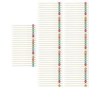 Brochetas de bola de discoteca, tamaño de paquete a granel, estilo espejo brillante, diseño decorativo de púa, agitadores de alimentos para sándwich, barbacoa, charcutería, pastel, cóctel, vacaciones