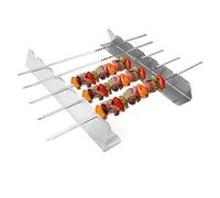 Brochetas de La Parrilla Soporte, Pinchos Barbacoa Soporte, Brochetas de Kebab, Pinchos Barbacoa, Brochetas de Barbacoa de Acero Inoxidable, Set de Brochetas Barbacoa