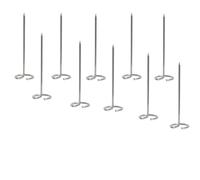 Brochetas de Metal Brocheta De Kebab Vertical Metal, Freidora Aire Reutilizable Acero Inoxidable Y Accesorios for Parrilla - Frutas Carne(20pcs)