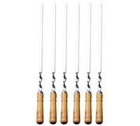 Brochetas De Metal Para Asarr - Palitos Para Barbacoa | Brochetas Planas Para Barbacoa, Soporte De Kebab Acero Inoxidable Herramientas Para Para Verduras Camarones Coliflor Carne De Res