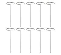 Brochetas para freidora de aire caliente, 10 brochetas verticales para chebab para barbacoa, brochetas de acero inoxidable resistentes para barbacoas, carne, pescado, pollo, barbacoa