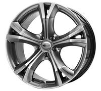 Brock - 4 x 9j b22 r19 PCD Cromo de Plata 5 x 120 et48 74.1 CB Papeles de aleación de Ajuste