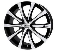 Brock B21 7 x 16 ET 38 Círculo del perno 4 x 100 Hub centrado 63.4 580070057, black-matt front-polished