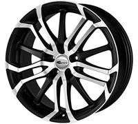 Brock B26 7,5 x 17 et 35 Círculo del perno 5 x 120 Hub centrado 72,6 580070482, black-matt front-polished