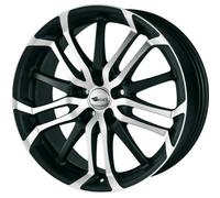 Brock B26 7,5 x 17 et 47 Círculo del perno 5 x 112 Hub centrado 66,6 580070470, black-matt front-polished