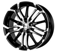 Brock B26 8 x 18 et 35 Círculo del perno 5 x 100 Hub centrado 63.4 580070332, Negro front-polished