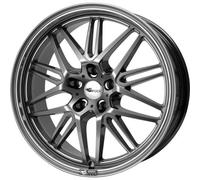 Brock B28 8 x 18 et 45 Círculo del perno 5 x 112 Hub centrado 66,6 580070502, cromo plateado pintado