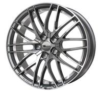 Brock B30 8 x 18 et 45 Círculo del perno 5 x 108 Hub centrado 72,6 580070802, himalaya-grey front-polished