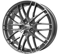Brock B30 8 x 18 et 45 Círculo del perno 5 x 112 Hub centrado 66,6 580070804, himalaya-grey front-polished