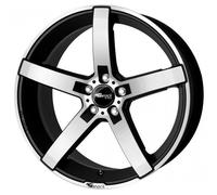 Brock B35 8 x 18 et 38 Círculo del perno 5 x 100 Hub centrado 63.4 580071150, black-matt front-polished