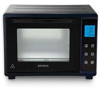 Brock ElectronicsTO-3301-DB Horno Eléctrico Digital de Sobremes Cocina, Pantalla LCD, Con Grill, Doble Vidrio, 1500W, 33L