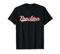 Brockton Massachusetts Plymouth County Vintage Varsity Camiseta