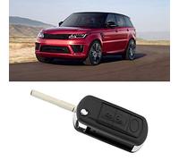 Broco 3 Botón de la llave del coche cubierta del tirón remoto Hoja plegable Fob caso de Shell Ajuste for el Land Rover Discovery