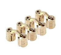 Broco Bisagras Ocultas Para Puertas,4pcs / pack del Cobre Latón Gabinete Caja de regalo oculto barril Bisagra 8 mm 180 ° Ángulo de apertura