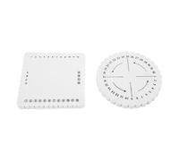 Broco Cuadrados 2pcs Kumihimo Disco Macrame trenzó cadena Weaving disco pulsera hecha a mano