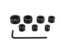 Broco Surtido de topes de broca, 8 piezas 3-12 mm Collares de tope de profundidad de perforación Anillo de límite Anclaje Posicionador de portabrocas del eje de espiga para brocas Perforación consiste