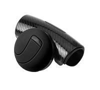 Broco Universal Pomo Volante de Silicona,Volante del coche pomo giratorio manija de la energía de la bola de la rueda de refuerzo Ajuste de Forma Segura y Gire sin Esfuerzo(Negro)