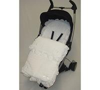 Broderie Anglaise saco/Cosy Toes Compatible con Babystyle Oyster Prestige color blanco