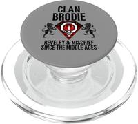 Brodie Clan Nombre Escocés Escudo de Armas Tartán Fiesta Familiar PopSockets PopGrip para MagSafe
