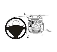 Brodit ProClip - Kit de coche para Renault Kangoo 13-14 (para Europa, montaje central)