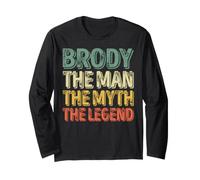Brody The Man The Myth The Legend Primer Nombre Día del Padre Manga Larga