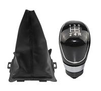 BROEL Universal Pomo Cambio de Marcha Para Ford para Fiesta 2008-2012 perilla palanca cambios funda 5/6 velocidades para maletero Perilla palanca cambios Manual (Color : 5 Speed black+)