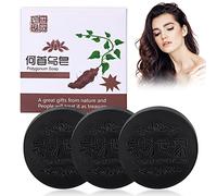 BROEYOUE Polygonum Multiflorum Shampoo Soap, Natural Jabón de Cabello He Shou Wu, Promueve el Crecimiento y Previene la Caída del Cabello (3 Piezas)
