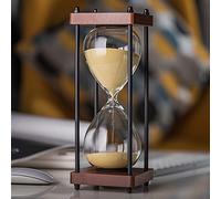 Brogtorl 15 30 Minuto Reloj Arena Temporizador，Decorativo Regalo de cumpleaños,Regalo Artesanal de Reloj de Arena,Decoración Creativo de Oficina,Decoracion de Escritorio Temporizador.