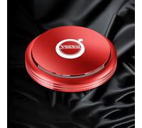 BrohN Ambientador Giratorio con Logotipo automático Coche Piezas Interiores de Perfume decoración aromaterapia para Volvo S90 V90 s60l XC60 XC40,Red Style