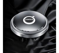 BrohN Ambientador Giratorio con Logotipo automático Coche Piezas Interiores de Perfume decoración aromaterapia para Volvo S90 V90 s60l XC60 XC40,Silver Style