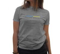 BroiderStudio Fight Like Ukrainians Camiseta de Mujer Gris Size L