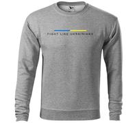 BroiderStudio Fight Like Ukrainians Sudadera Gris Unisex Size S