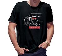 BroiderStudio GTR Godzilla R35 JDM Legends Camiseta de Hombre Negra Size XL